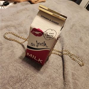 Betsy Johnson milk carton crossbody